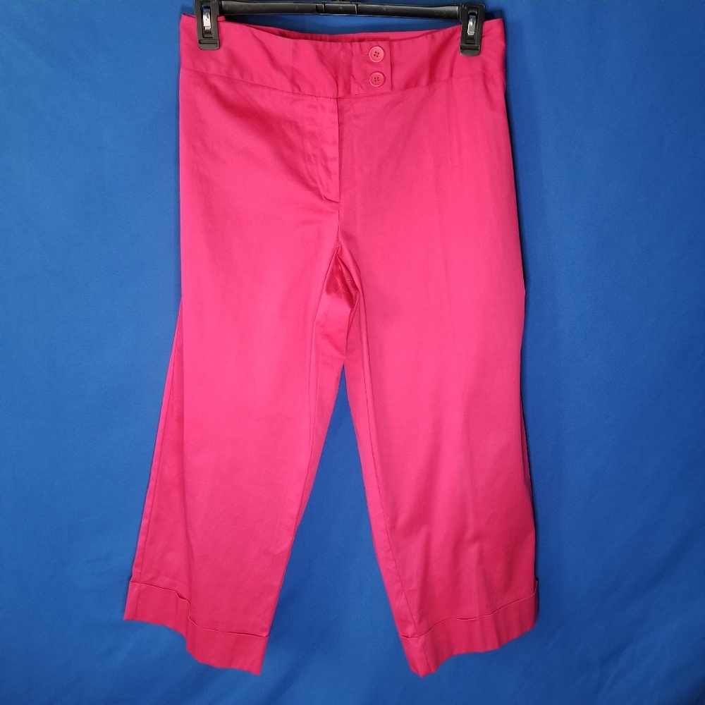 Avenue Stretch Cuffed Cropped Pants